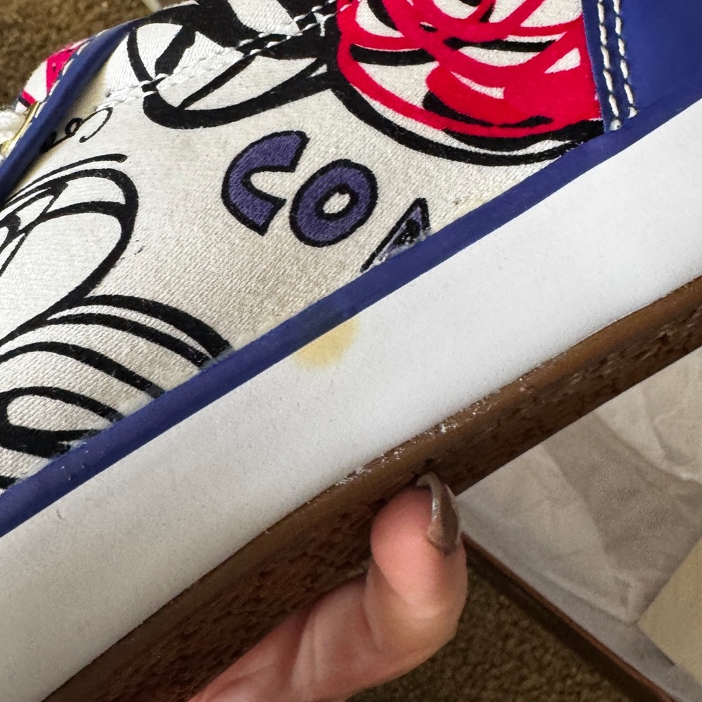 Coach barrett poppy scribble flower print Sneakers NWT - Picture 8 of 8